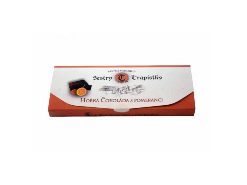 Hořká čokoláda s pomeranči 120g