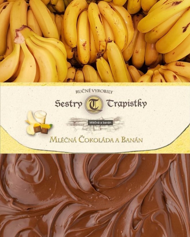 Mléčná čokoláda a banán 100g